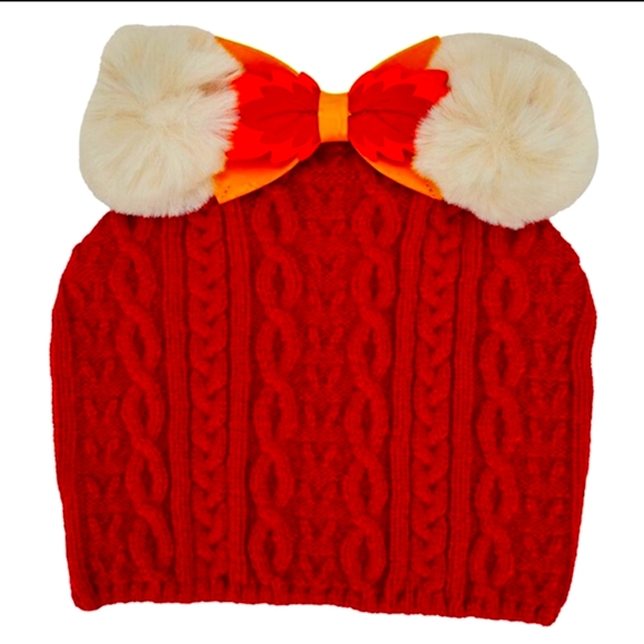 Loungefly Accessories - Loungefly Minnie Mouse Pom Beanie
